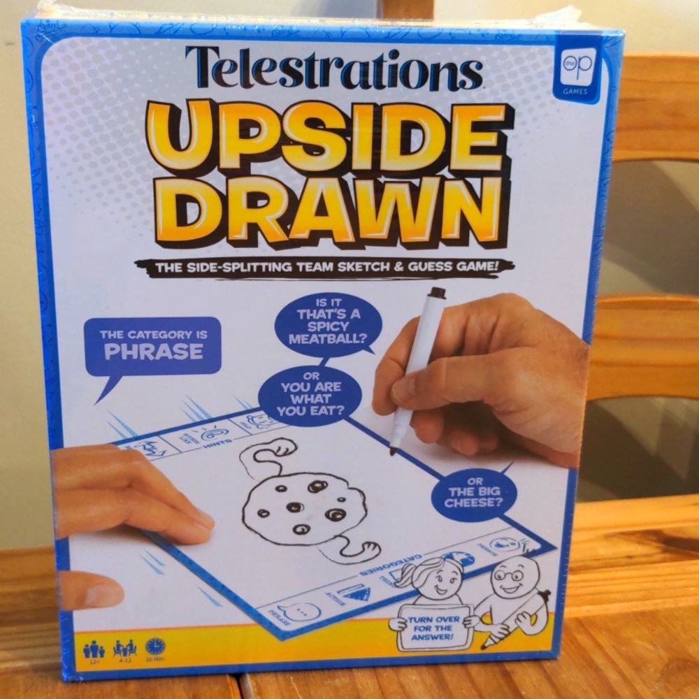 NIB Telestrations Upside Drawn Board Game